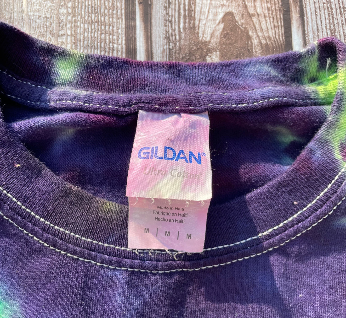 Love, Peace, & Axle Grease Tie Dye T-Shirt Adult Medium