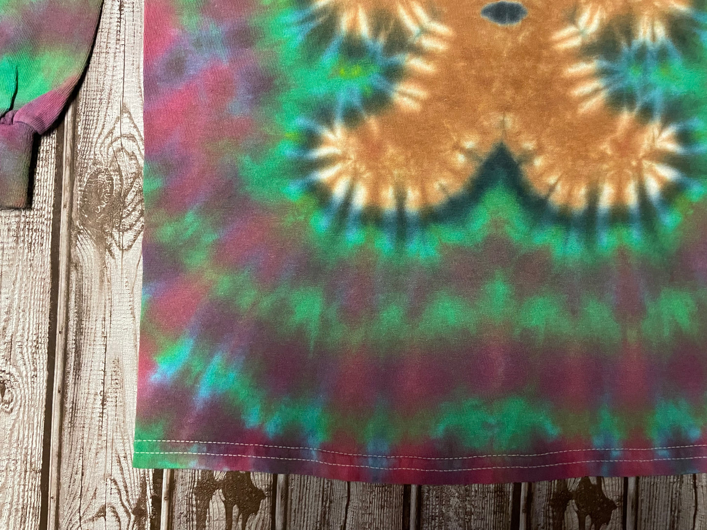 Gingerbread Man Tie Dye Long Sleeve T-Shirt KIDS Medium