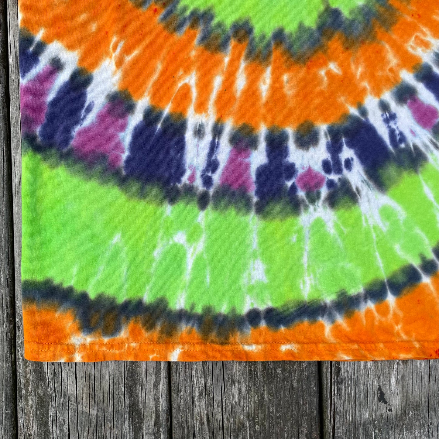 Halloween Spiral Tie Dye T-Shirt Adult XL