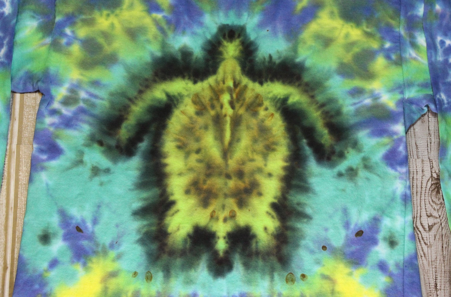 Turtle Tie Dye Long Sleeve T-Shirt KIDS Medium
