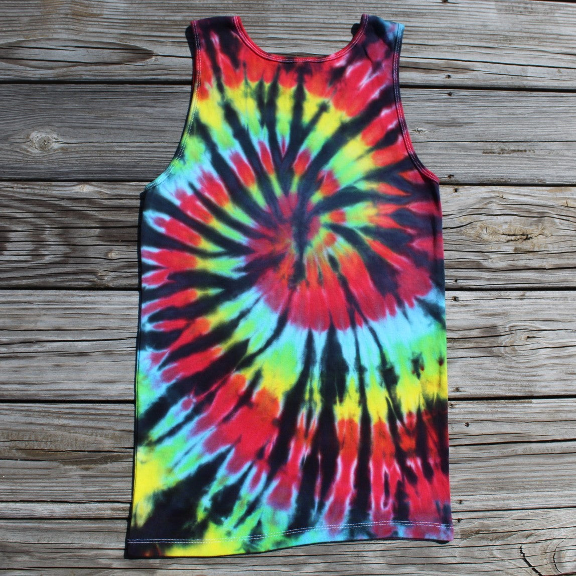 Tie Dye Tank Top Slim Fit RAINBOW - Ladies XX-Large