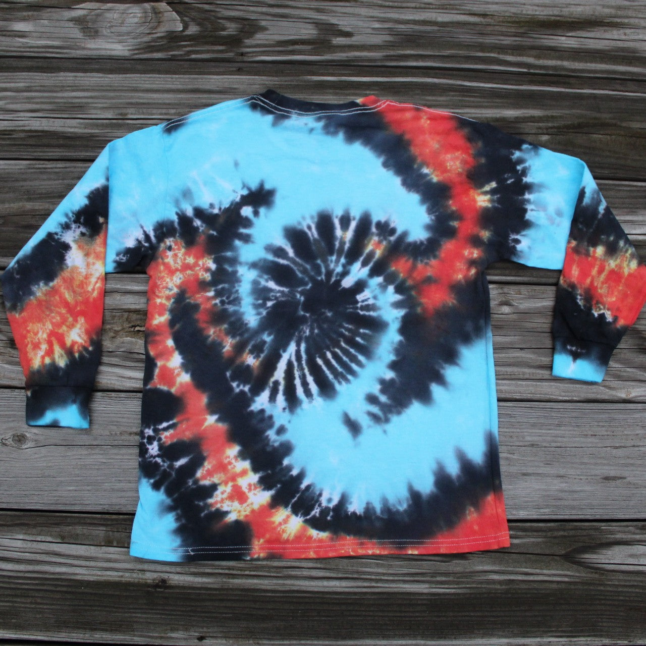 Switchback Swirl Tie Dye Long Sleeve T-Shirt KIDS Medium