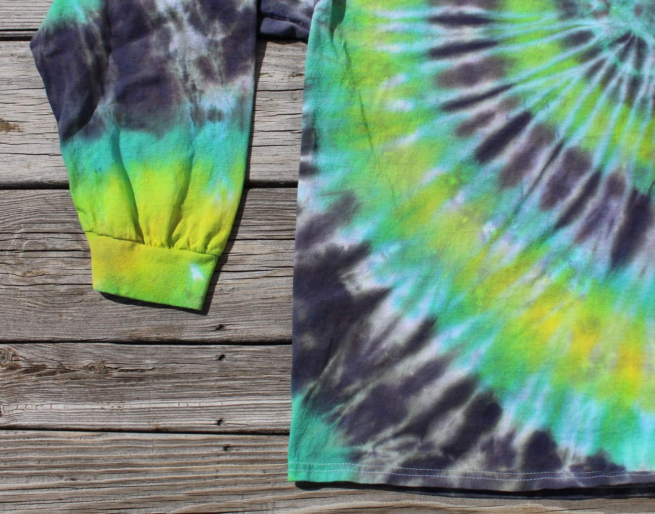Spiral Tie Dye Long Sleeve T-Shirt Adult 3XL