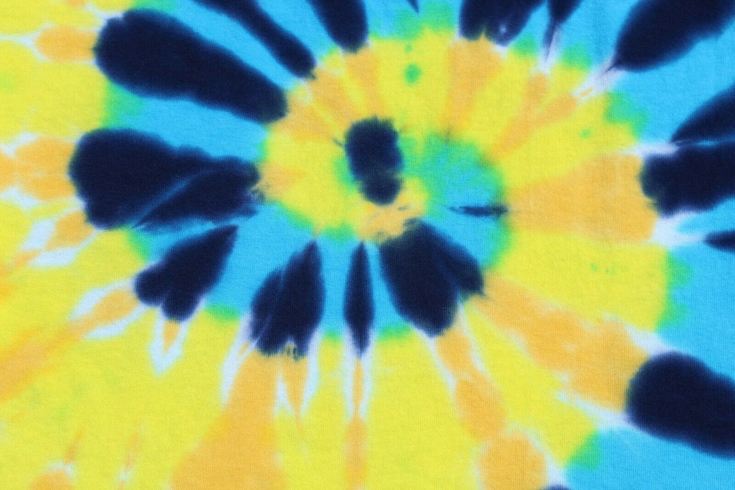 Tie Dye T-Shirt KIDS Small Spiral - Blue & Yellow