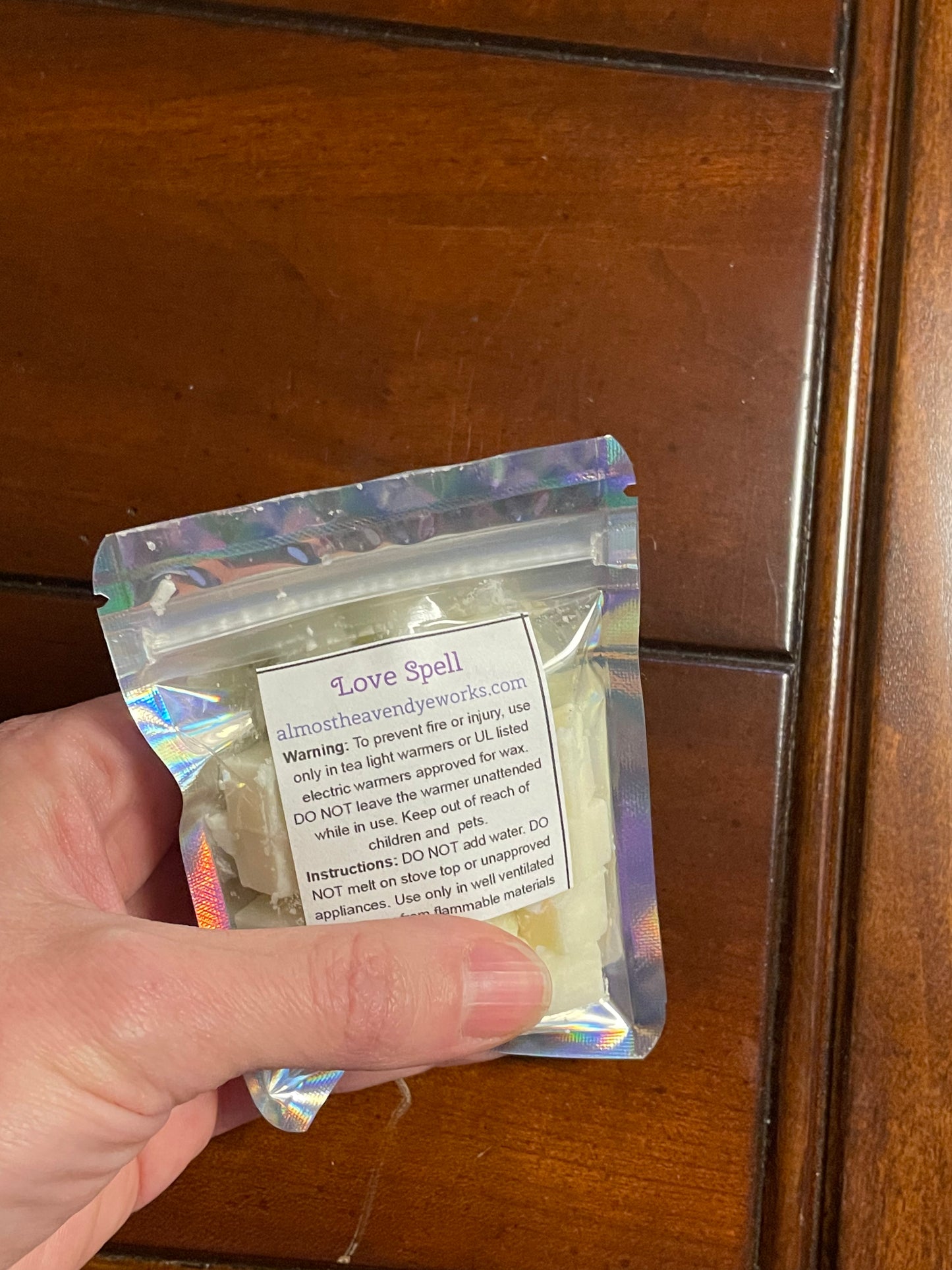 LOVE SPELL Wax Melts Tarts SUPER STRONG 40+ pc Mini Cubes Handmade 3 oz.