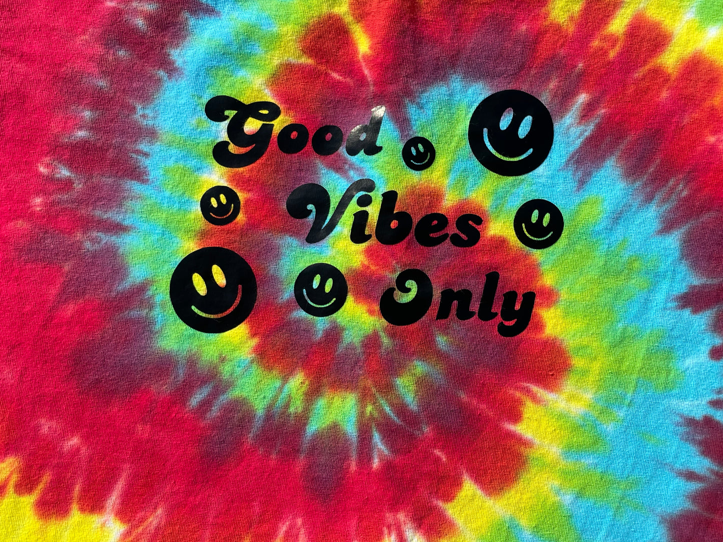 Good Vibes Tie Dye T-Shirt KIDS Large