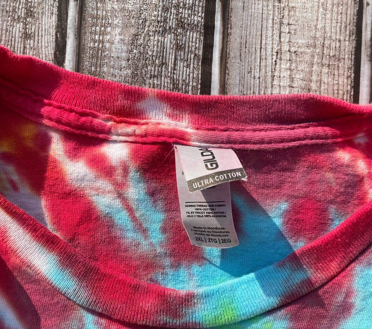 “Love, Peace & Axle Grease” Tie Dye T-Shirt Adult 2XL
