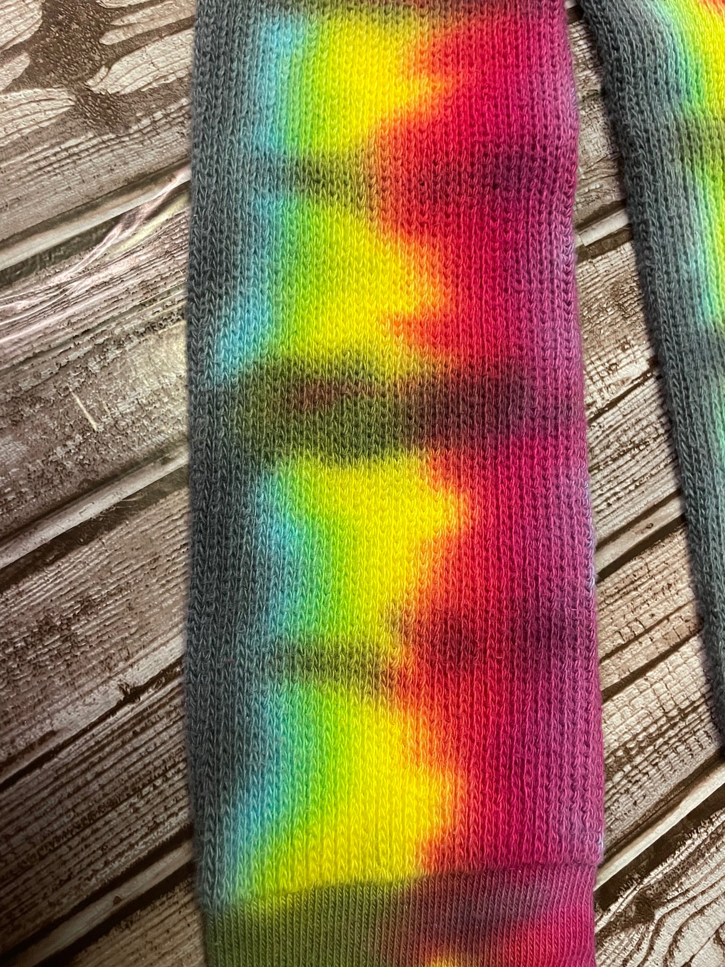 Thigh High Socks Rainbow Tie Dye Women’s 9-11