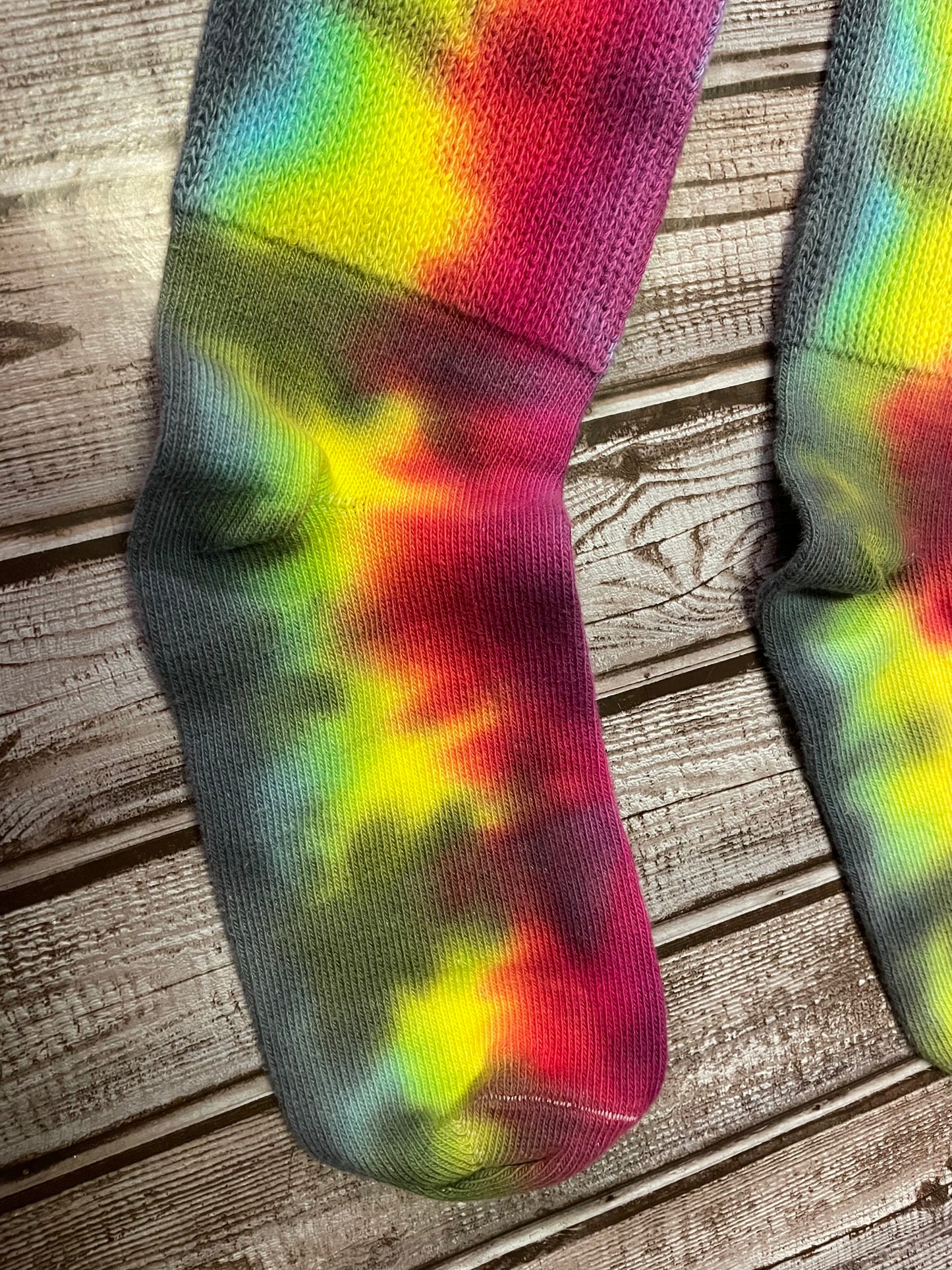 Thigh High Socks Rainbow Tie Dye Women’s 9-11