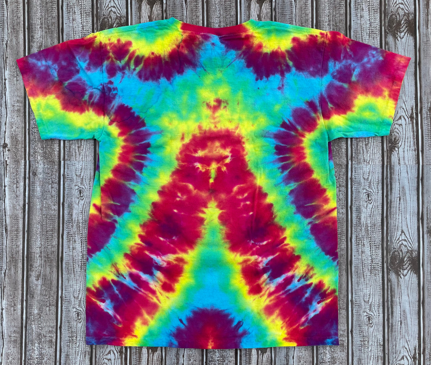 Tie Dye PAW PRINT T-Shirt KIDS Large - Reduced Price
