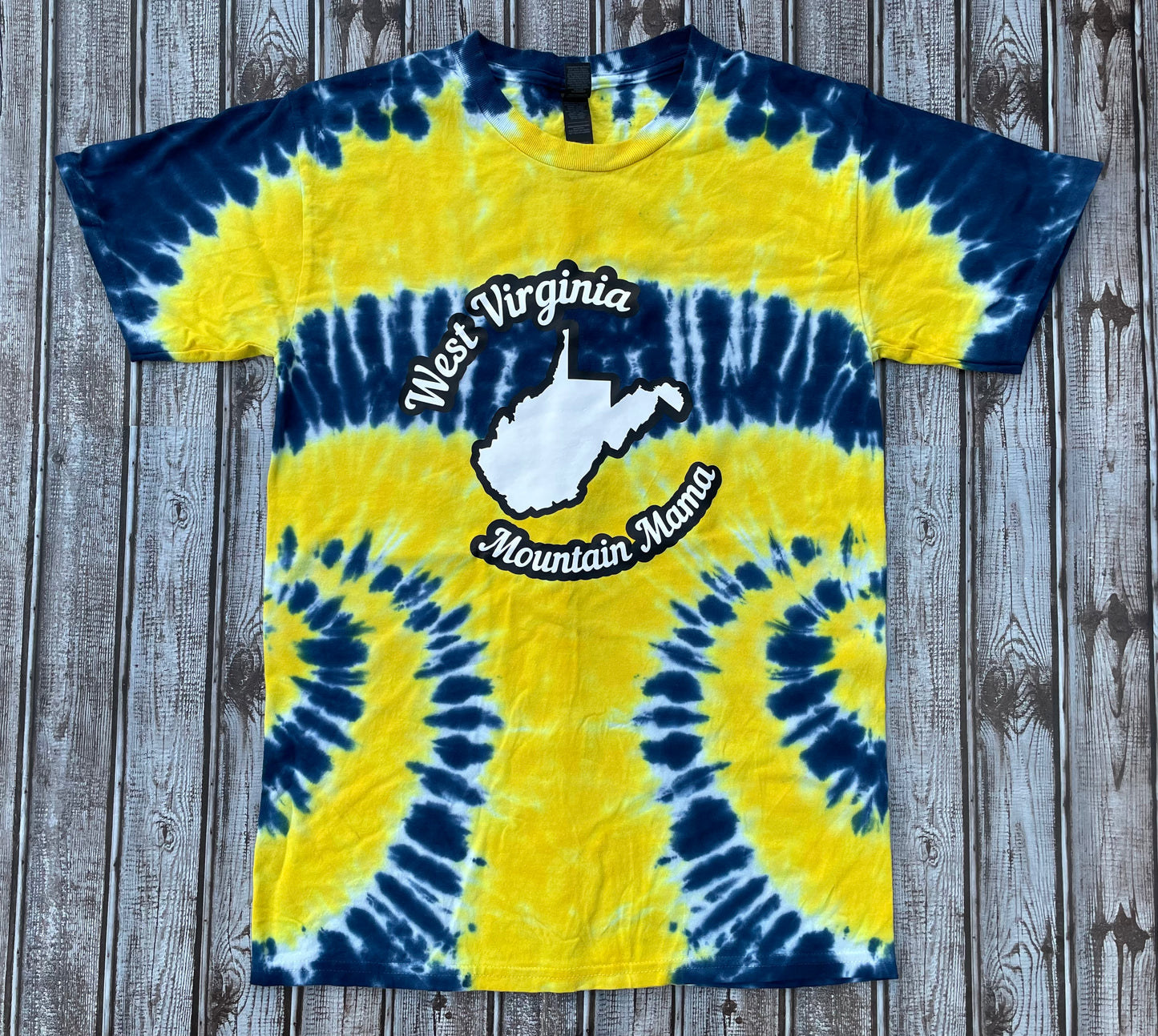 West Virginia Tie Dye T-Shirt Adult SMALL
