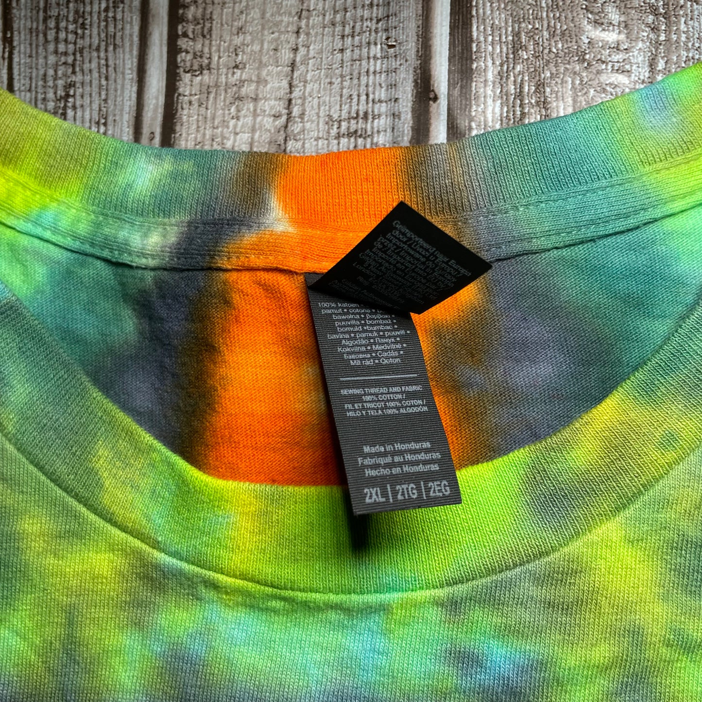 Dancing Bear Tie Dye T-Shirt Men's 2XL