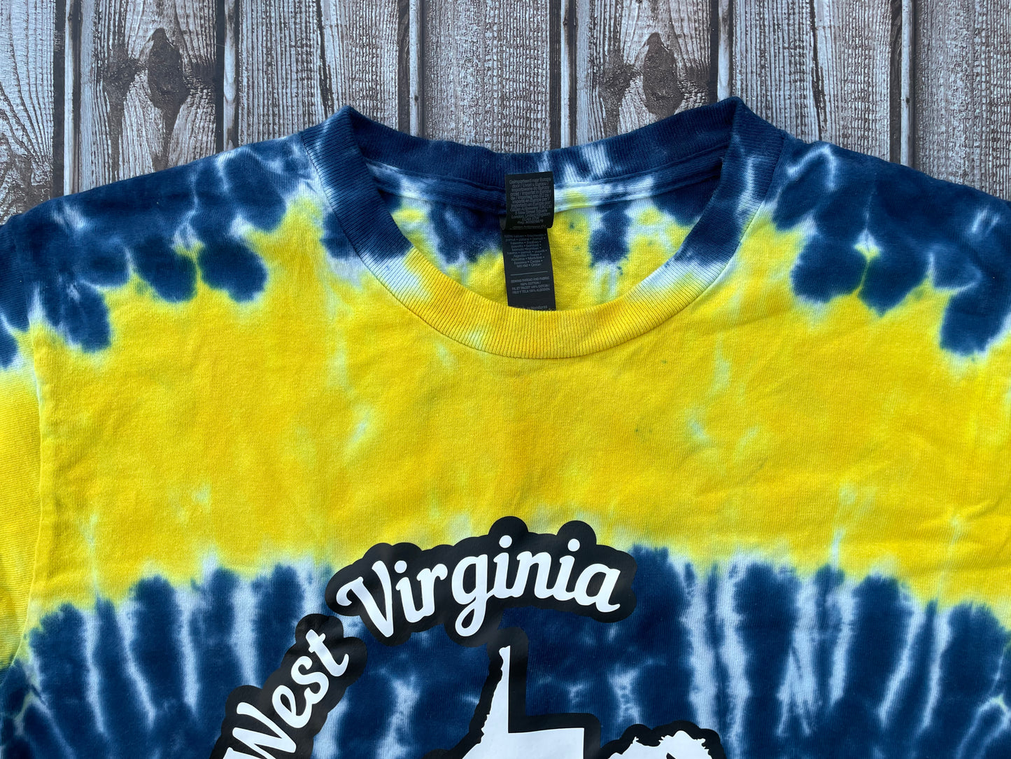 West Virginia Tie Dye T-Shirt Adult SMALL