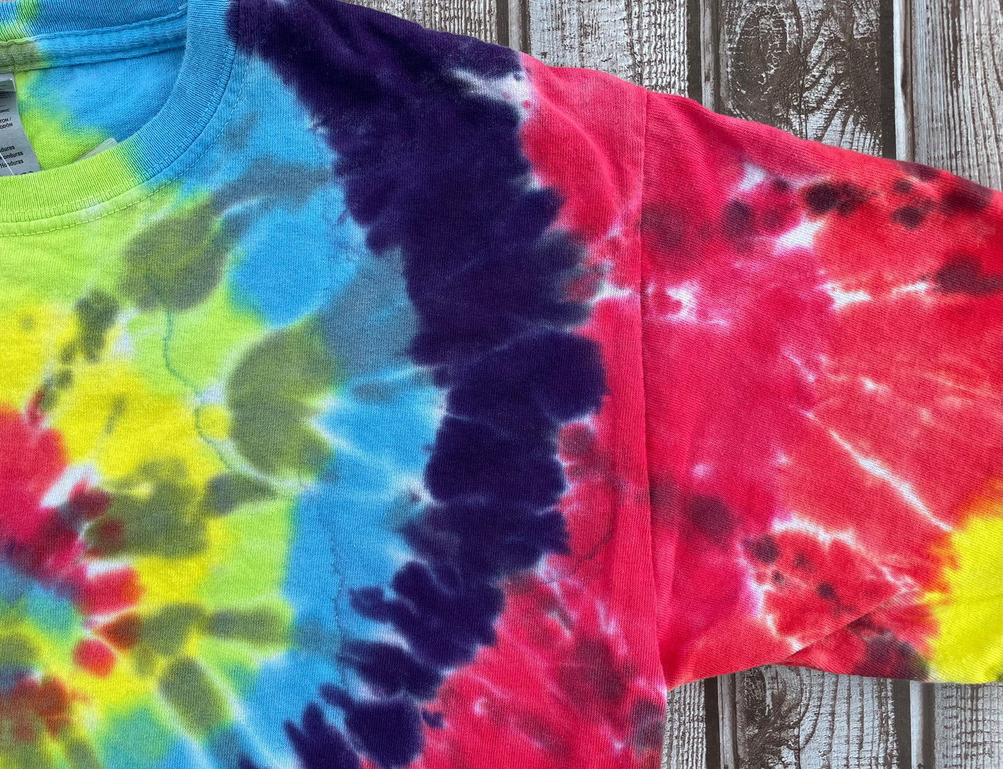 Tie Dye T-Shirt KIDS XL Spiral Spider Rainbow - Reduced Price