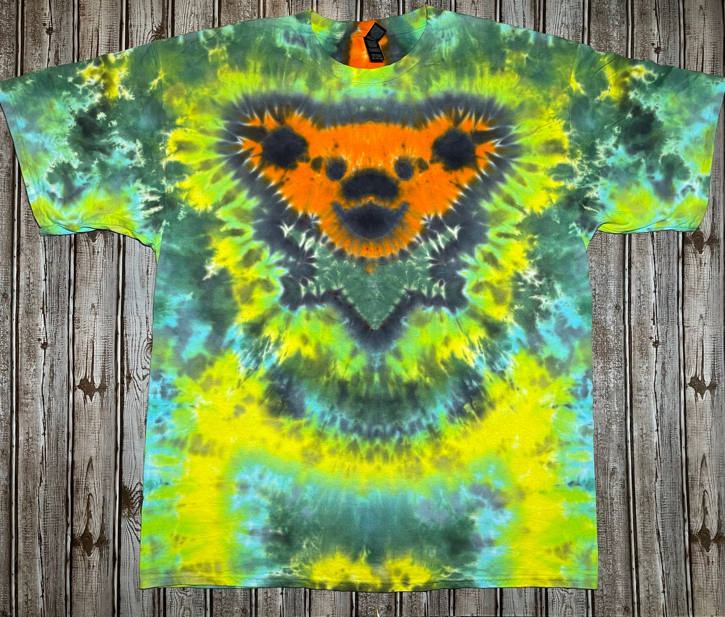 Dancing Bear Tie Dye T-Shirt Men's 2XL