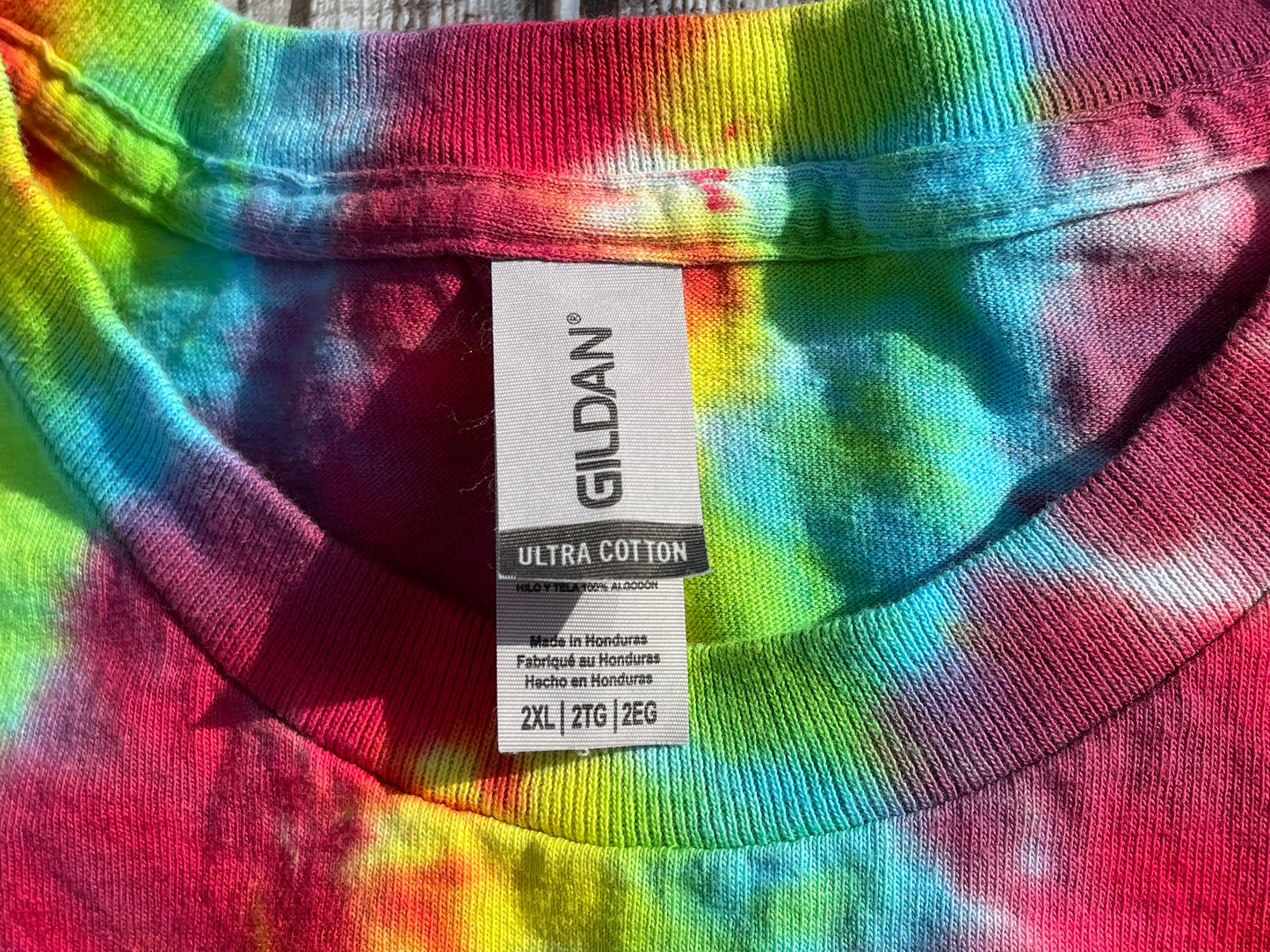 Guitar Tie Dye T-Shirt Adult 2XL - OOAK