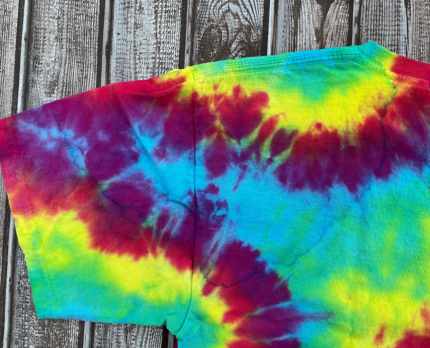 Tie Dye PAW PRINT T-Shirt KIDS Large - Reduced Price