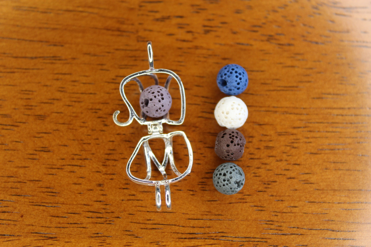 Sterling Silver Diffuser Necklace - Elephant