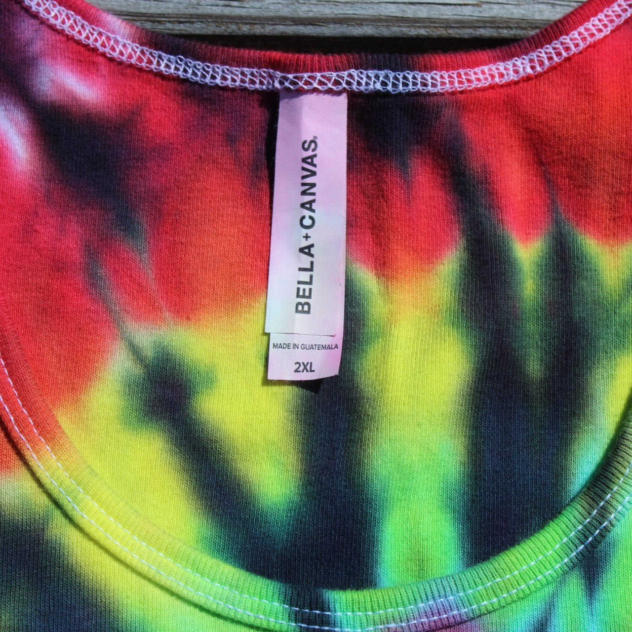 Tie Dye Tank Top Slim Fit RAINBOW - Ladies XX-Large