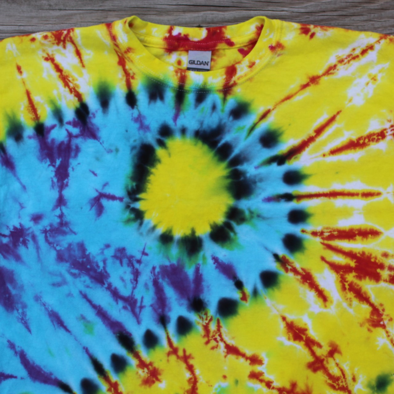 Yin & Yang Tie Dye T-Shirt KIDS XL *Imperfection*