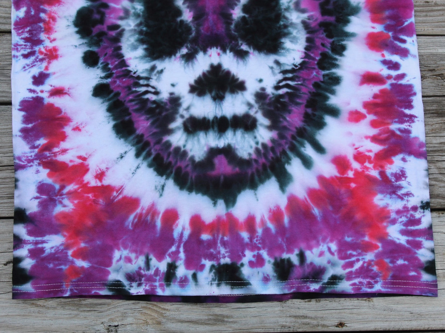 Wrestling Mask Silencio Tie Dye T-Shirt Long Sleeves Adult MEDIUM