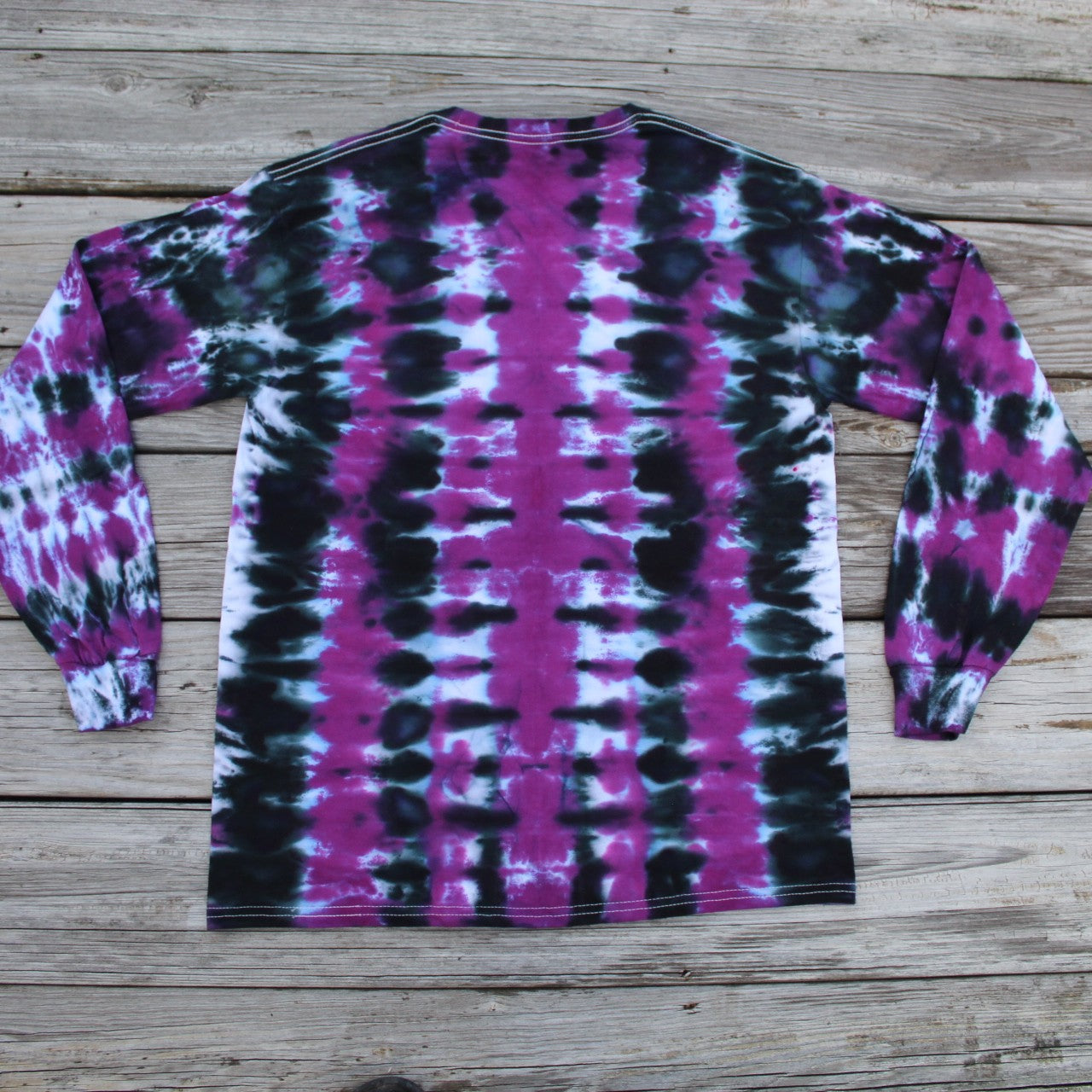 Wrestling Mask Silencio Tie Dye T-Shirt Long Sleeves Adult MEDIUM