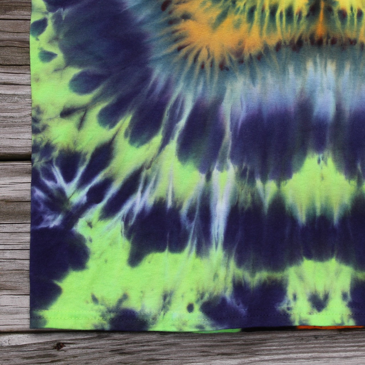 Jack O'Lantern Pumpkin Tie Dye T-Shirt Adult MEDIUM