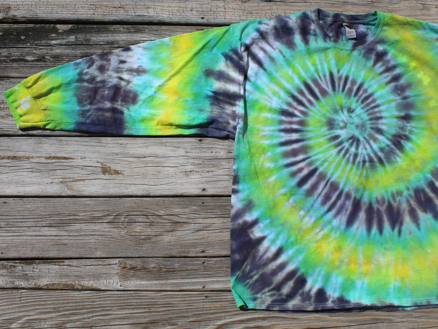 Spiral Tie Dye Long Sleeve T-Shirt Adult 3XL