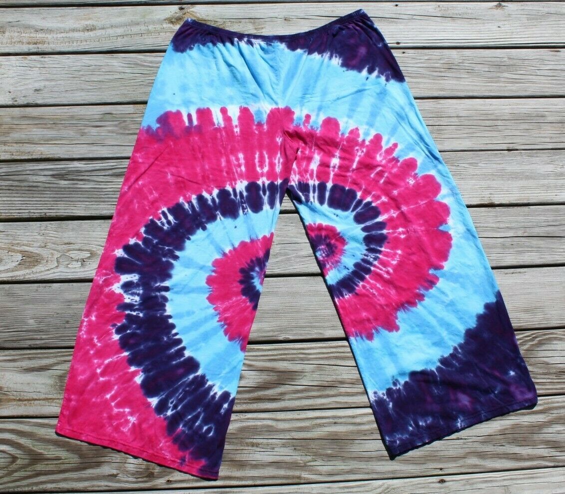 Tie Dye Palazzo Pants LADIES 2XL Wide Leg