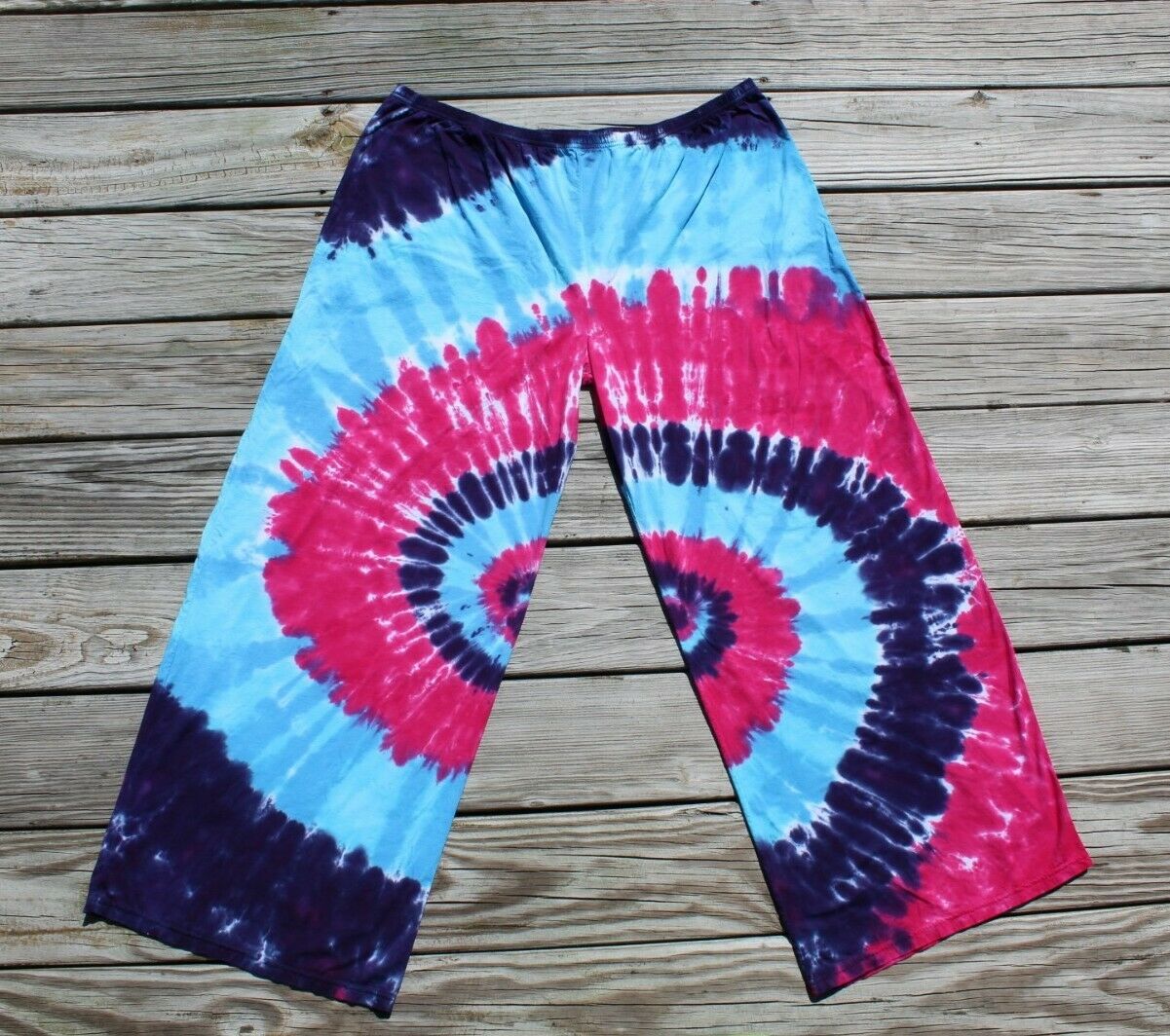 Tie Dye Palazzo Pants LADIES 2XL Wide Leg