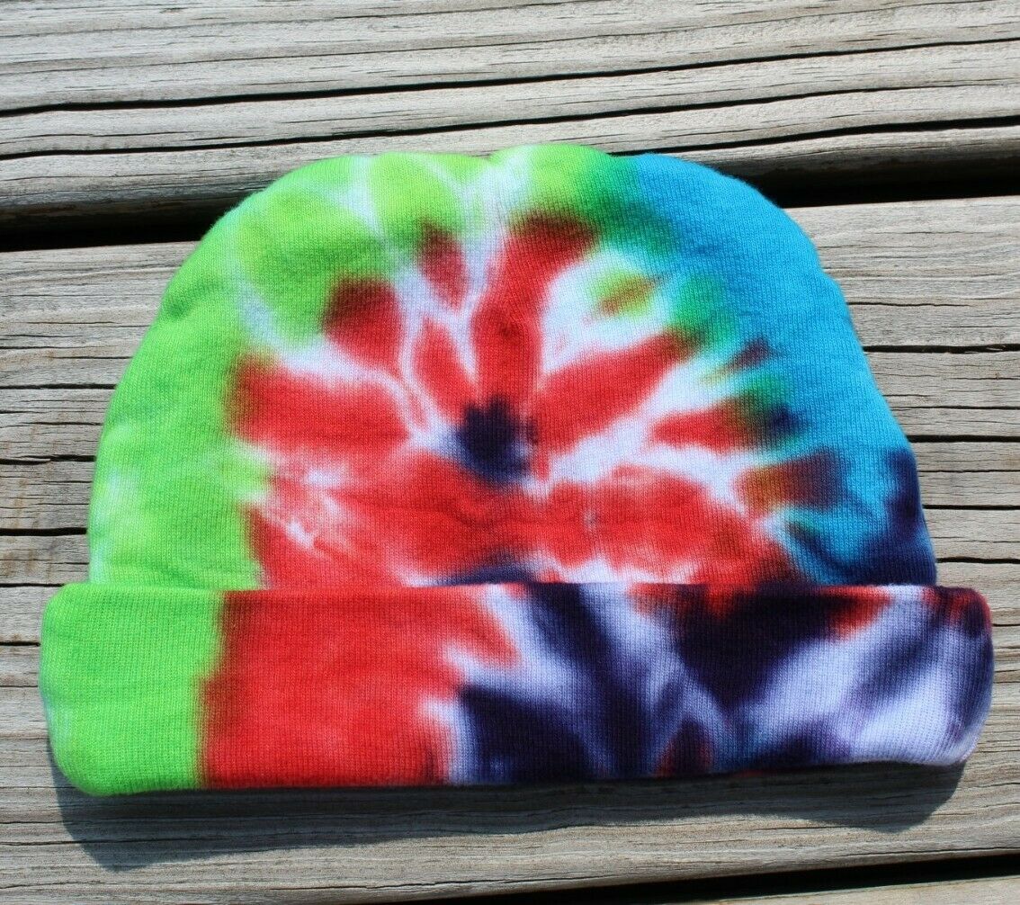 Tie Dye Infant Beanie Cap Rabbit Skins Premium Jersey Baby Hat