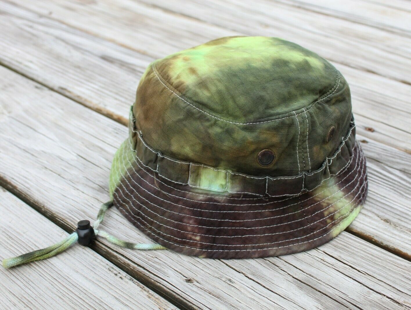 Tie Dye Boonie Hat 100% Cotton Ripstop Self Fabric Loop