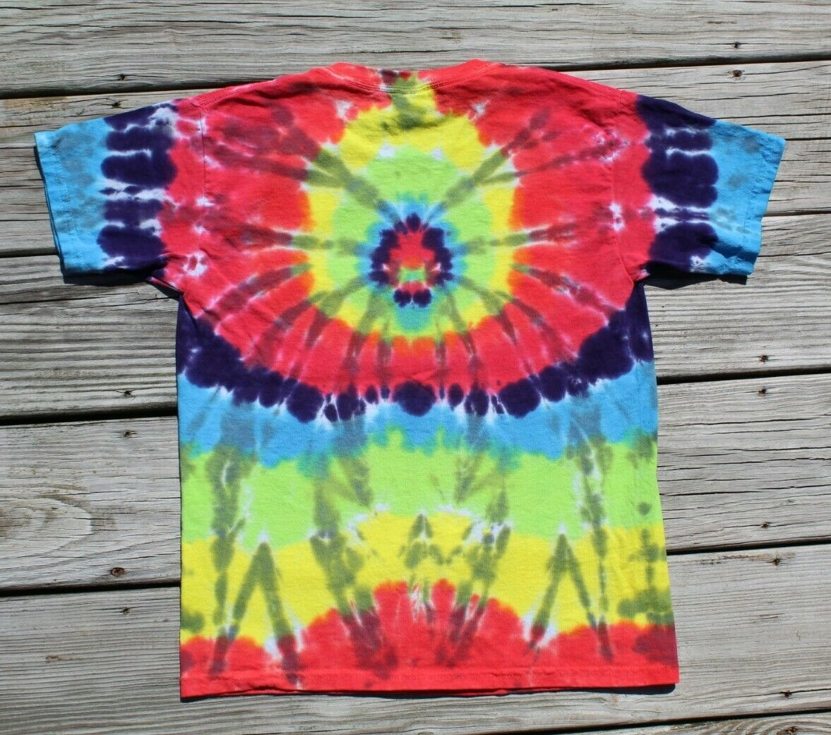 Tie Dye T-Shirt KIDS Small Spider Rainbow