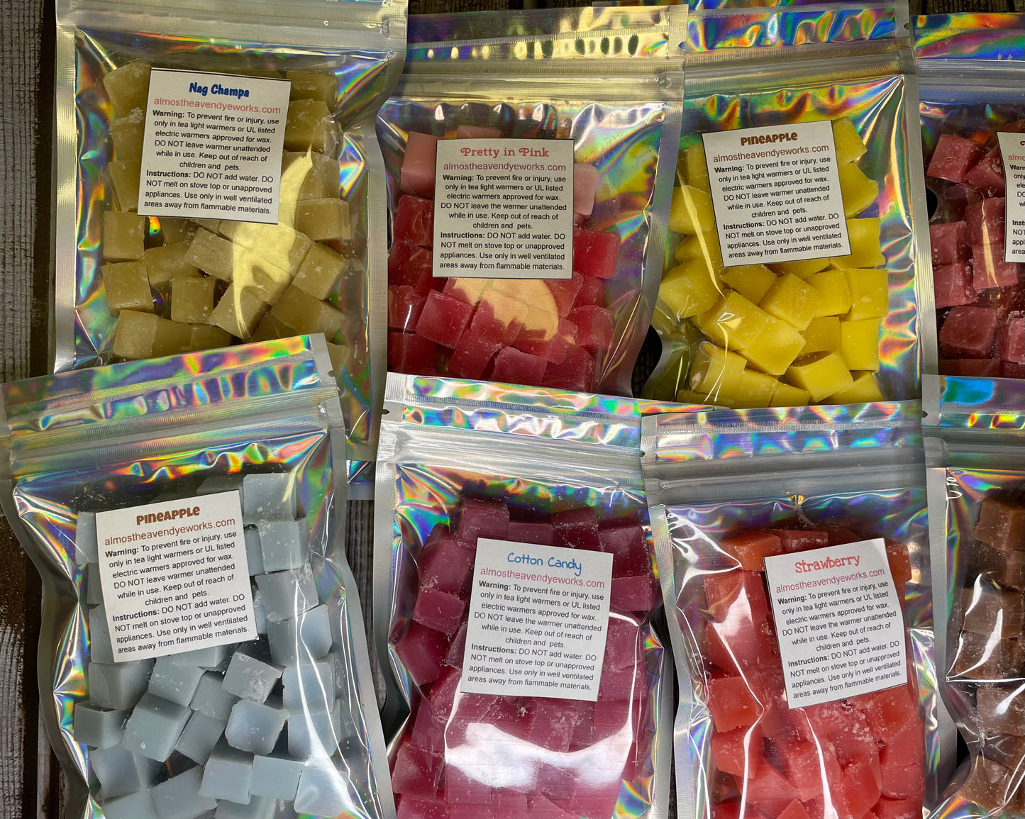 Wax Melts Tarts 2.5oz SUPER STRONG 30 pc Mini Cubes Handmade SPRING/SUMMER Scents