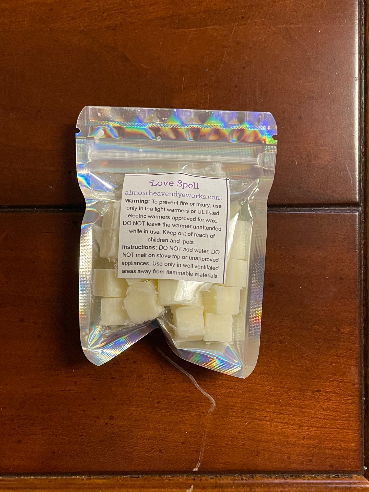 LOVE SPELL Wax Melts Tarts SUPER STRONG 40+ pc Mini Cubes Handmade 3 oz.