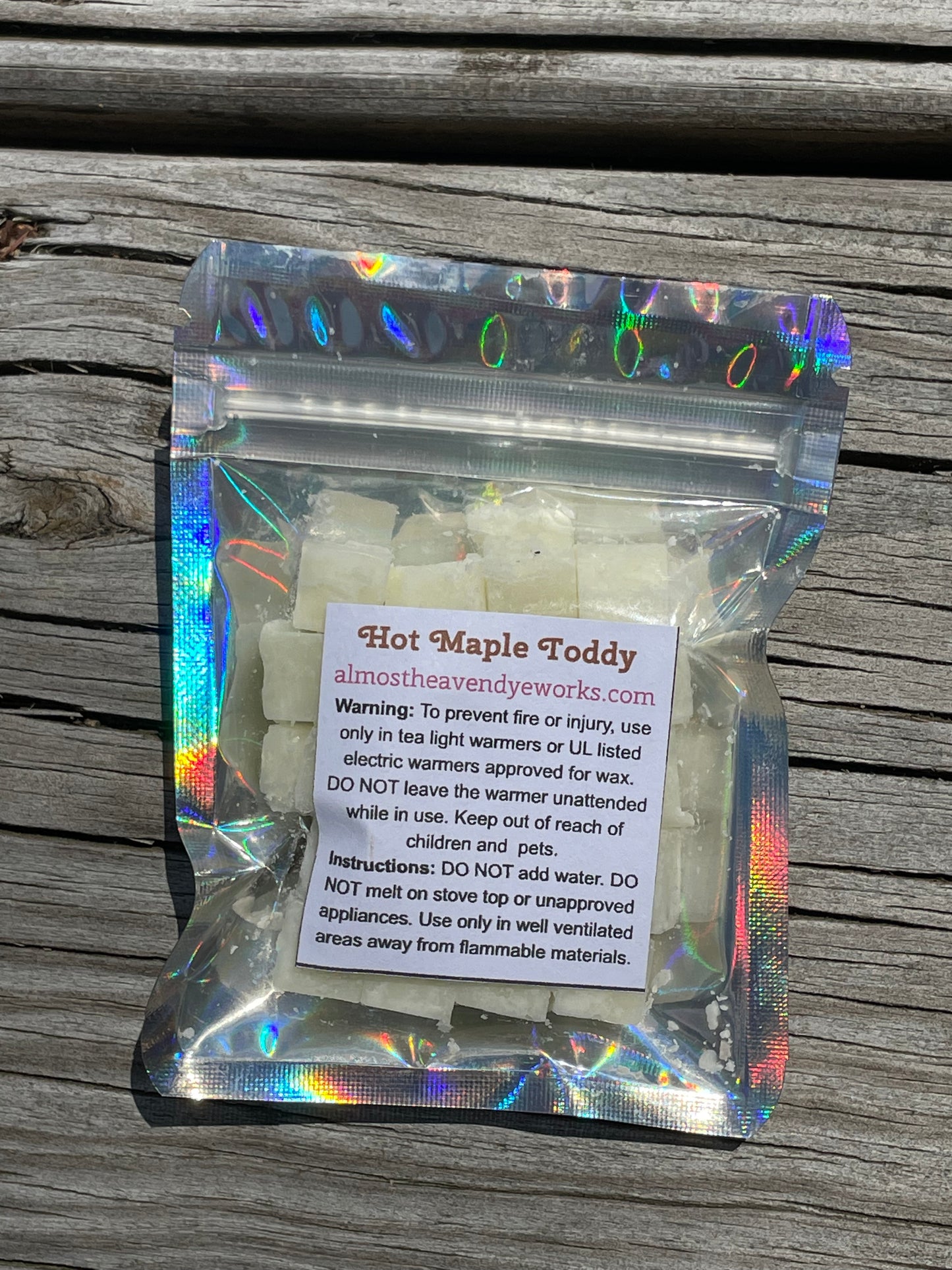 Wax Melts Tarts SUPER STRONG 40+ pc Mini Cubes Handmade HOT MAPLE TODDY Scent