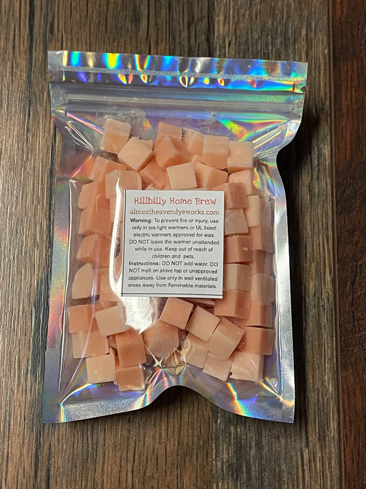 HILLBILLY HOME BREW Wax Melts Tarts SUPER STRONG 40+ pc Mini Cubes Handmade 3 oz.