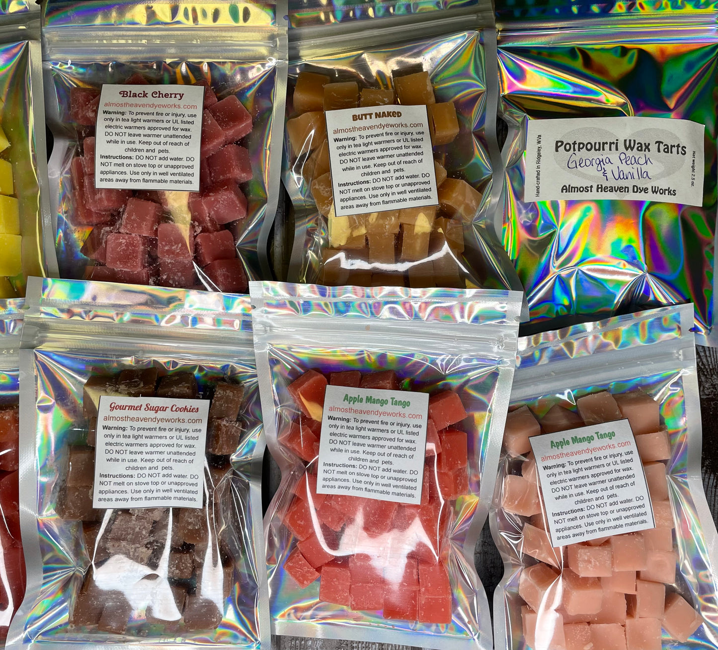 Wax Melts Tarts 2.5oz SUPER STRONG 30 pc Mini Cubes Handmade SPRING/SUMMER Scents